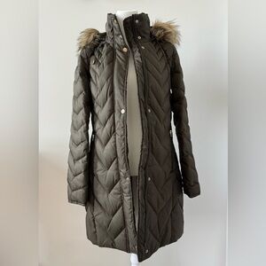 Marc New York Olive Quilted Puffer Coat